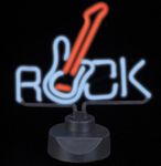 Rhode Island Novelty Nlrocsi 12.5" x 10" Neon Rock Guitar Lamp