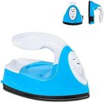 GoLashFun Mini Craft Iron Machine,Blue Small Electric Heat Press Iron Portable Handy Travel for Heating Transfer Vinyl Projects,Clothes Shoes Bags Hats