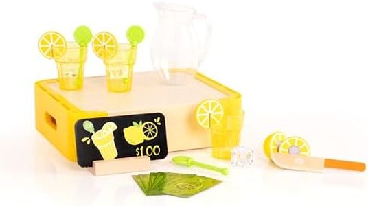 Fat Brain Toys Pretendables Lemonade Time Set - Pretend Playset with Storage, 3+