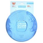 Seaflex Sailz Dog Toy Flying Disc – Machine Washable Dog Toys for Moderate Chewers – Eco-Friendly Zogoflex Toys for Dogs – Perfect for Gnawing, Fetch, Catch, Pet Training, 8.75" Large, Surf