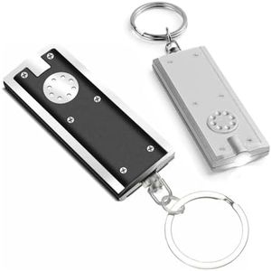JKG Lot de 2 petites lampes de poche LED pour porte-clés – Visible jusqu'à 2 km – Mini lampe torche de poche super lumineuse pour porte-clés – Utilisation quotidienne et d'urgence | Petite lampe de