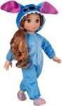 Disney ily 4EVER Stitch 45cm / 18" Doll With Strawberry Blonde Hair. Includes Stitch Inspired Onesie, Pink Sliders And Sleepover Toothbrush for girls aged 6+