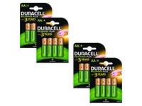 Duracell 1300mAh AA Size Rechargeable Batteries-Pack of 16