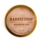 Barbershop Mustache Wax by The Bearded Bastard 1 oz. Tin of Strong Hold Mustache Wax – All Day Hold Mustache Wax with Beeswax & Jojoba Oil - Men’s Care Great Smelling Facial Hair Products