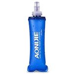 Azarxis TPU Soft Flask Collapsible Water Bottle Running Folding Gel Water Reservoir Handheld for Hydration Pack Hiking Cycling Climbing Jogging Marathon Trail Race (250ml - 1 Pack)…