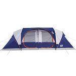 CAMPROS CP Tent-12-Person-Camping-Tents, Waterproof Windproof Family Tent with Top Rainfly, 6 Large Mesh Windows, Double Layer, Easy Set Up, Portable with Carry Bag - Blue
