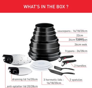Tefal Ingenio 20-Piece Cookware Set – Non-Stick, Stackable Pans