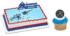 Hockey Goal Cake Topper & 12 Pack H