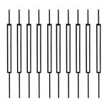 TOUCAN Staircase Iron Balusters (Box of 10) Stair Parts 1/2" Square Metal Balusters - Hollow Single Small Rctangle Staircase Spindles (Real Satin Black), TFHB08