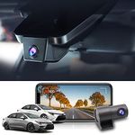 Fitcamx 2K Dual Dash Cam Suitable for Toyota Corolla 2023 2024 LE SE XLE XSE Hybrid Hatchback, OEM Style, Front 1440P+Rear 1080P HD Video, Built-in WiFi, Loop Recording, G-Sensor, 64GB Card