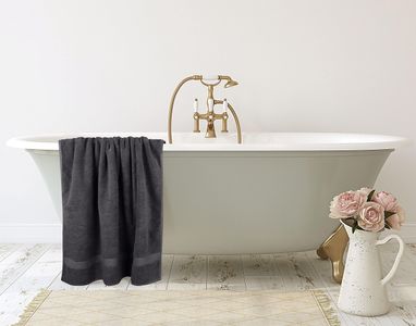 Utopia Jumbo Bath Sheet Set, 2-Pack – Grey