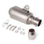 Auzkong 38-51mm Universal Motorcycle Short Exhaust Muffler Fits Most Motorcycles, Dirt Bikes, Scooters