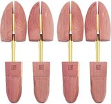 YEEGOR Cedar Shoe Trees for Men VALUE PACK, Men's Shoe Trees with Cedar Fragrance, Wooden Shoe Trees for Men, SPLIT TOE, 100% Natural Red Cedar Wood, Medium / 9-10 US