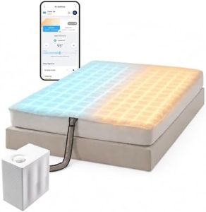 Navien OptiSleep All Season Cooling & Heating Mattress Pad Queen, Water-Circulating Mattress Topper, Dual-Zone Temperature Control, AI Sleep Sensing, App Control, UV Hygiene Cycle, No Subscription