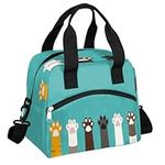 Cute Cat Paw Print Insulated Lunch 