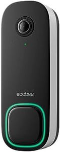 ecobee Smart Video Doorbell Camera (Wired) - with Industry Leading HD Camera, Smart Security, Night Vision, Person and Package Sensors, 2-Way Talk, and Video & Snapshot Recording