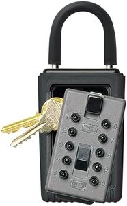 Kidde KeySafe 3-Key Portable Push Button Key Safe Box, Black