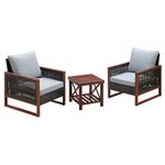 Patioflare Colton 3-Piece Patio Chat Set