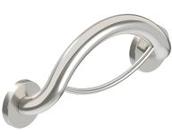 PLUS 2-In-1 Towel Ring & Grab Bar by HEALTHCRAFT (14 Inch), ADA Compliant, Bath And Shower Safety Grab Bars, Wall-Mounted, Handicap Grab Bars For Seniors Bathroom- Support Up to 500Lbs (BS)