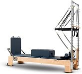 Lipsa Pilates Reformer Machine - Wooden Pilates Bed with Accessories for Home Workouts & Gyms - 1-Year Warranty | Model 03