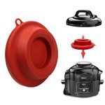 ddLUCK Silicone Lid Stand, Silicone Pressure Cooker Lid Holder Accessories For Ninja Foodi Pressure Cooker and Air Fryer 5 Qt, 6.5 Qt and 8 Quart (Red)