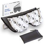 Zomaple Adjustable, Microwavable, Washable and Reusable Heated Eye Mask Warm Compress for Eyes with Bonus Storage Pouch