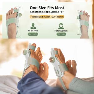 TENICORE Bunion Corrector – Adjustable Big Toe Straightener with 3 Angle Plates, 1pc
