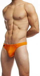 Jack Adams Men's Bikini Thong, Orange, Large