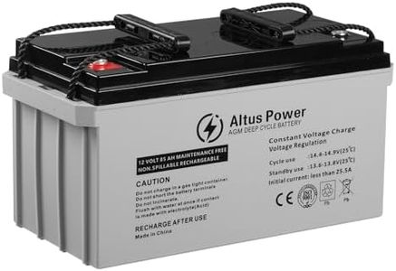 Altus 12v deep Cycle AGM Battery Sealed Lead Acid Battery Camping Marine 4wd Solar (12v 85ah)