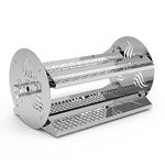 Onlyfire BBQ Grill Rotating Stainless Steel Rotisserie Trays Kit with Hexagon Hole- Fits for Any Grill