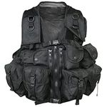 Mil-Tec Tactical Vest Black One Size