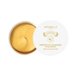 Mirabelle Korea Hydrogel Eye Patches | Dark Circles, Puffiness & Wrinkles | Korean Under Eye Mask with Collagen & Hyaluronic Acid | Cooling Gold Under Eye Patches for Men & Women | 60 Pcs