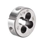 uxcell 5/16-18 UNC Round Die, Machine Thread Right Hand Threading Die, Alloy Tool Steel Screw Thread Cutting Die