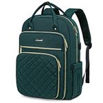 LOVEVOOK Laptop Backpack Women 15.6 Inch, Backpack Womens, Rucksack Bag for School College Work Travel University, Lightweight Commuter Bag with USB Port, Ladies Backpacks,Green