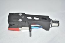 Black Turntable Headshell Mount with cartridge for Pioneer PL 550, PL 10, PL 510, PL 71, PL 400, PL 100, PL 112D, PL 12D, PL 117D, PL 15R, PL 514, PL 115D Turntables