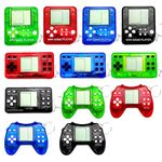 yuzshin Video Game Keychain Video Game Party Favors Video Game Party Supplies 3 Styles Mini Game Console Fidget Toys Bulk for Kids Classroom Prizes Goodies Bags Stuffer Backpack Keychain (12)