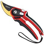 Garden Shears, Pruning Shears for Gardening Heavy Duty with Rust Proof Stainless Steel Blades, Best Bypass Pruner Scissors, secateurs - Professional Gardening Hand Tools