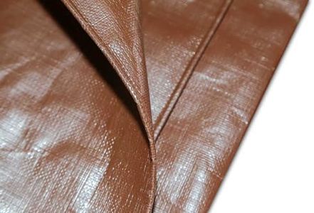 Tarp 50x100 Feet 10 Mil Heavy Duty Waterproof Tarp, Large Multipurpose Cover with Brass Grommets and Reinforced Edges, UV Resistant Thick Poly Tarps for Outdoor Camping Tent Pool Car, Brown/Silver