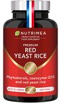 Red Yeast Rice Premium - with Monacolin K 2,8 mg - Enriched with Coenzyme Q10 and Pine phytosterols Lipophytol® - 90 Capsules