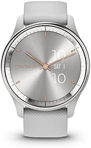 Garmin vívomove Trend, Stylish Hybrid Smartwatch, Long-Lasting Battery Life, Dynamic Watch Hands and Touchscreen Display, Mist Gray