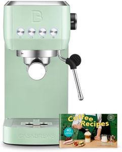 CASABREWS 3700 Essential Espresso Machine 20 Bar, Compact Coffee Maker with Steam Frother for Cappuccino, Latte, 43.9oz Water Tank, Pastel Green