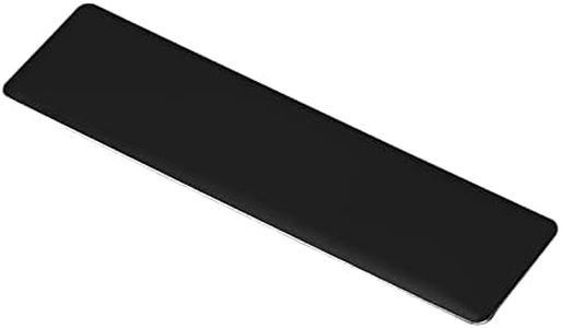 PATIKIL 3"x1"x0.04" Anodized Aluminium Laser Engraved Mount Metal Plate, 10 Pack Blank Plate DIY Custom Round Corner Sign for Personalized Printing, Black