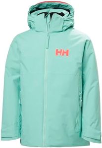 Helly-Hansen Junior Traverse Jacket - Waterproof, Breathable, Unisex Design, Ideal for Outdoor Adventures, 416 Lagoon - 11