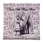 British Made Gifts We're All Mad Here Alice In Wonderland Fleece Throw Blanket - Bed Chair - Soft Blanket