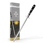 nuovva Kitchen Knife Sharpener – Honing Diamond Steel Rod – Ideal for All Kitchen Knives – 8 inch Sharpening Steel