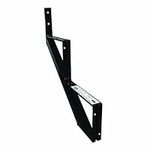 Pylex 13902 Steel Stair Riser 2 Steps Stringers, Black