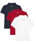 The Children's Place Boys Uniform Pique Polo 3-Pack Shirt, Multi Clr, 10-12 Years