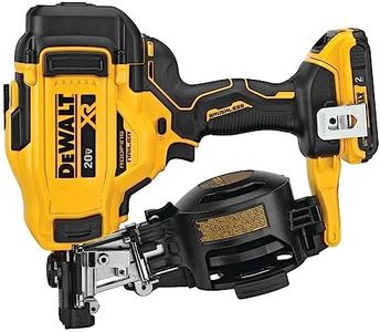 Dewalt DCN45RND1 20V MAX Brushless Lithium-Ion 15 Degree Cordless Coil Roofing Nailer Kit (2 Ah)