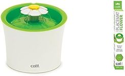 Catit Original Flower Fountain 3 Litre Water Fountain for Cats and Small Dogs Flower Placemat, Medium, Green