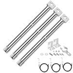 GFTIME 31 to 44CM Universal Burner for Charbroil, Outback, CosmoGrill, Blooma Ultar, Berkley, Uniflame, Fire Mountain, Broil King, Jamie Olivier, Stainless Steel adjustable Burner Spare Parts 3 Pack